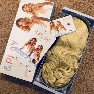 BLONDE LACE FRONT CURLY WIG